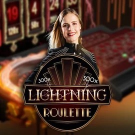 Official Live Casino logo: Lightning Roulette by Evolution at SpinMaya Casino